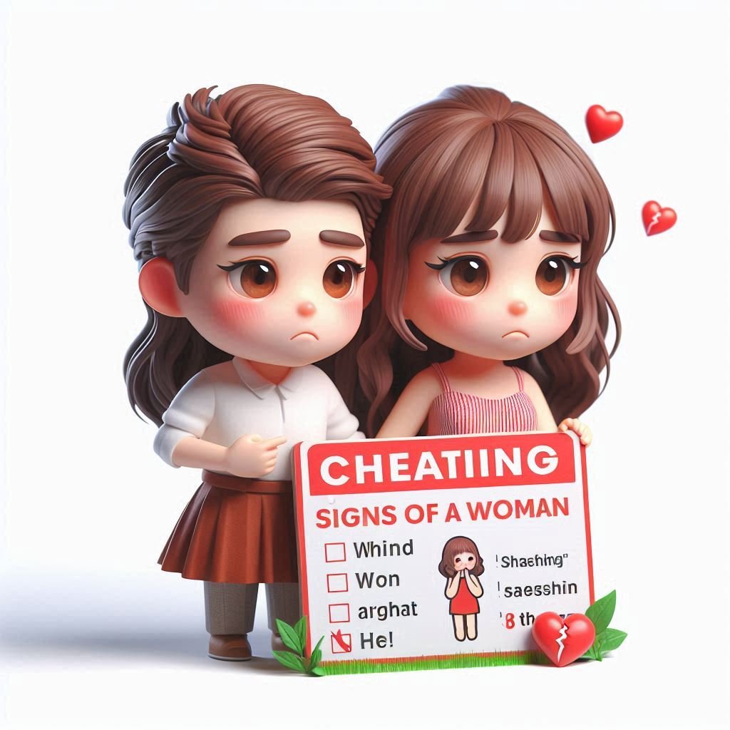 Cheating signs of a woman